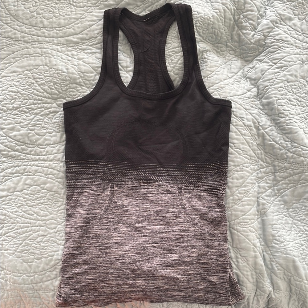 LULULEMON - Black and Grey Tank Top